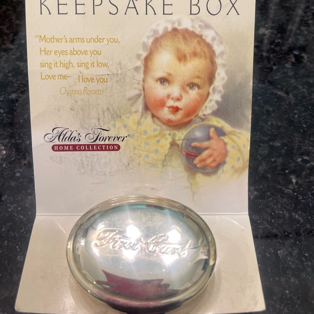 Silver “First Curl” Keepsake Box